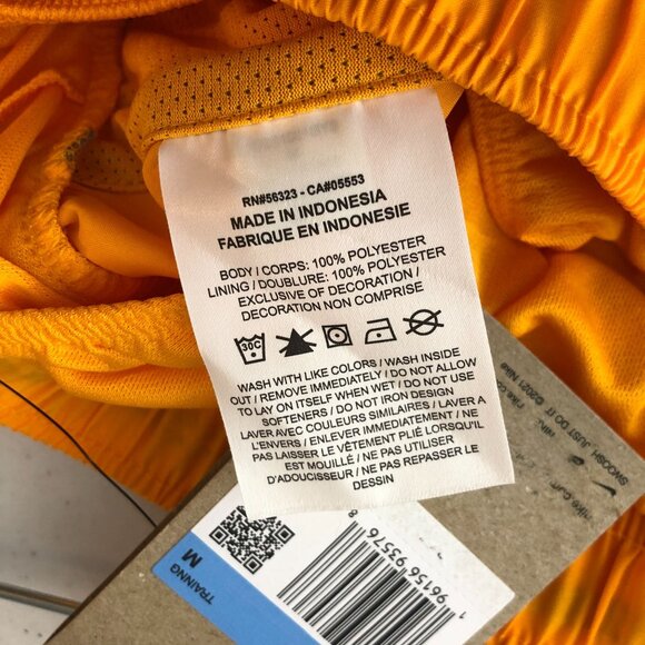 Nike Womens 3" Dri-FIT Icon Tempo Lined Running Shorts Orange Gray M - Picture 4 of 4